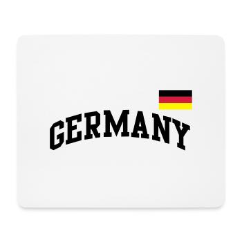 Deutschland Flagge - Germany-BRD-Fahne-Flagge - Mousepad (Querformat) - Weiß - Vorne