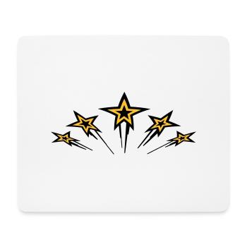 flying_stars - Mousepad (Querformat) - Weiß - Vorne