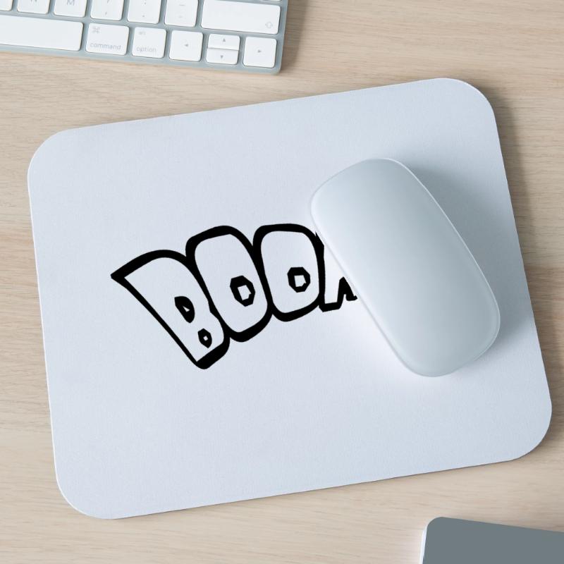 boom text fire hot tnt dynamite explode expl Mouse Pad (horizontal)