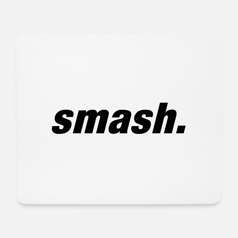 smash. - Mouse Pad (horizontal) - white