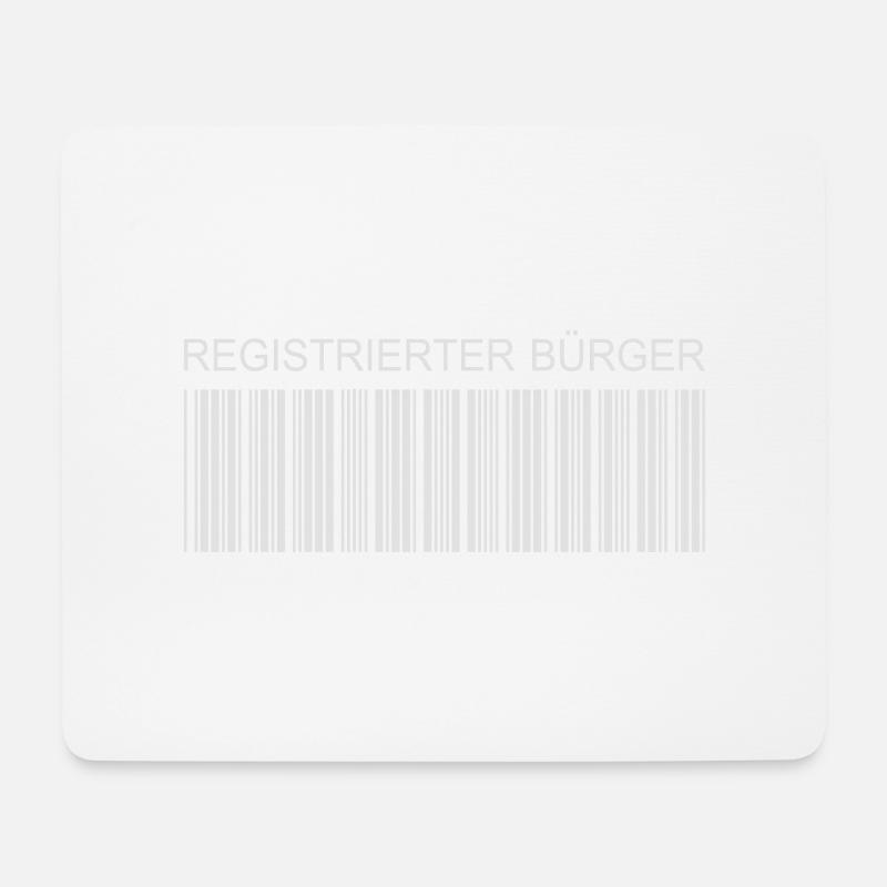 Registrierter Bürger - Mousepad (Querformat) - Weiß