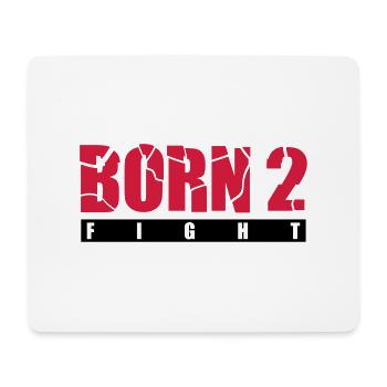 born_2_fight_g2 - Mousepad (Querformat) - Weiß - Vorne