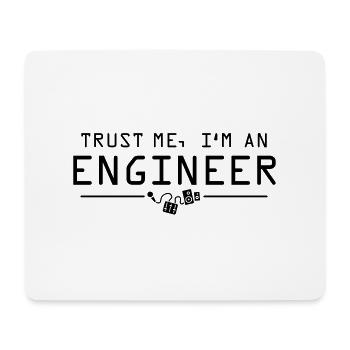 Trust me I'm an engineer - Mousepad (Querformat) - Weiß - Vorne