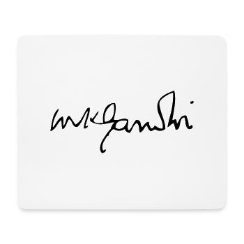 Mahatma Gandhi - Mousepad (Querformat) - Weiß - Vorne