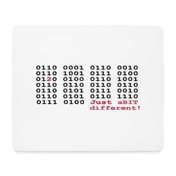 just a BIT different (2) - Mouse Pad (horizontal) - white - Front