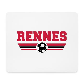 Rennes Fußball 2013 - Mousepad (Querformat) - Weiß - Vorne