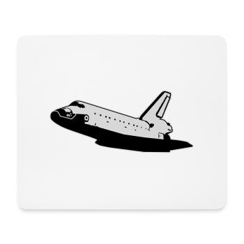 Space Shuttle (keine Embleme) - Mousepad (Querformat) - Weiß - Vorne
