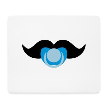 Baby-Schnurrbart - Mousepad (Querformat) - Weiß - Vorne