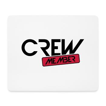 crew member - Mouse Pad (horizontal) - white - Front