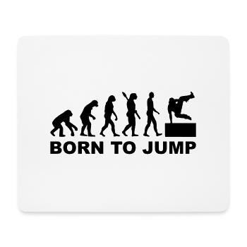 Evolution Parcouring - Mousepad (Querformat) - Weiß - Vorne