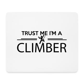 Trust me I'm a climber - Mousepad (Querformat) - Weiß - Vorne