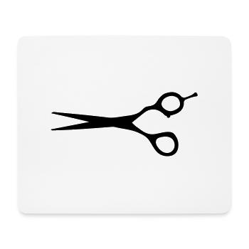 schere friseur friseur friseur zeichnung - Mousepad (Querformat) - Weiß - Vorne