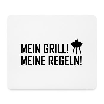 mein grill meine regeln - Mousepad (Querformat) - Weiß - Vorne