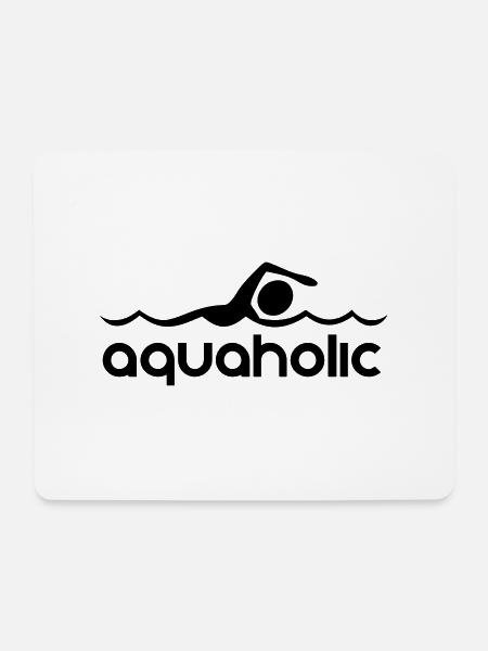 Aquaholic - Mouse Pad (horizontal) - white