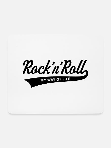 Rock 'n' Roll – My Way Of Life - Mouse Pad (horizontal) - white
