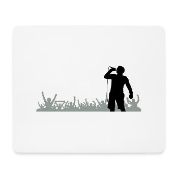 Sänger Band Fans - Mousepad (Querformat) - Weiß - Vorne