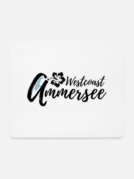 Ammersee Weastcoast Blume - Mousepad (Querformat) - Weiß