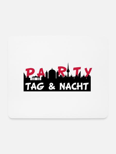 party2 - Mousepad (Querformat) - Weiß