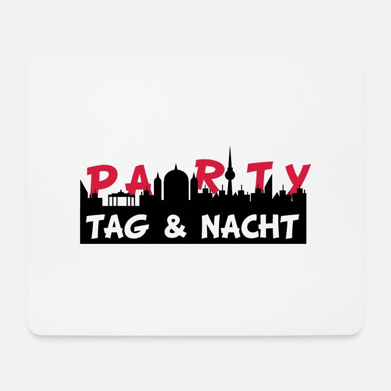 party2 - Mousepad (Querformat) - Weiß