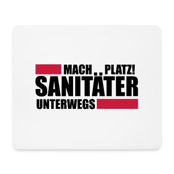 Sanitäter T-Shirt Rettungsdienst Geschenk - Mousepad (Querformat) - Weiß - Vorne