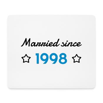 1998 - Birthday Wedding - Marriage - Love - Wife - Mousepad (Querformat) - Weiß - Vorne