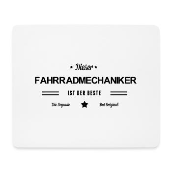 Bester Fahrradmechaniker - Mousepad (Querformat) - Weiß - Vorne