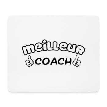 Meilleur coach - Tapis de souris (format paysage) - blanc - Devant