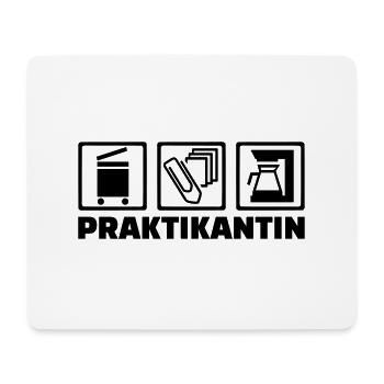 Praktikantin - Mousepad (Querformat) - Weiß - Vorne