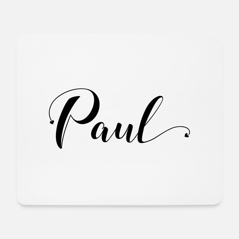 paul - Mousepad (Querformat) - Weiß
