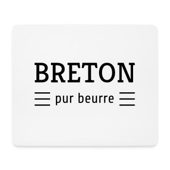 Bretagne / Breton / Bretonne / BZH / Breizh - Tapis de souris (format paysage) - blanc - Devant