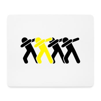 dabbing team - Mousepad (Querformat) - Weiß - Vorne