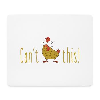 Can't Hendl this österreichischer Dialekt Geschenk - Mousepad (Querformat) - Weiß - Vorne