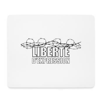 Liberté d'expression - Tapis de souris (format paysage) - blanc - Devant