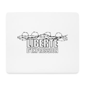 Liberté d'expression - Tapis de souris (format paysage) - blanc - Devant