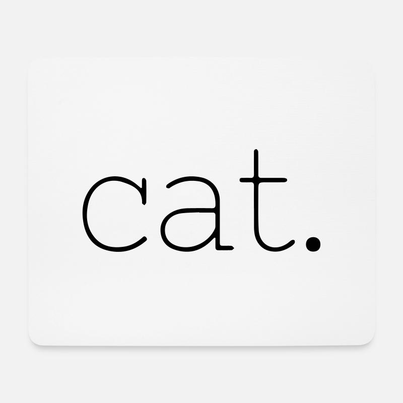 cat - Mouse Pad (horizontal) - white