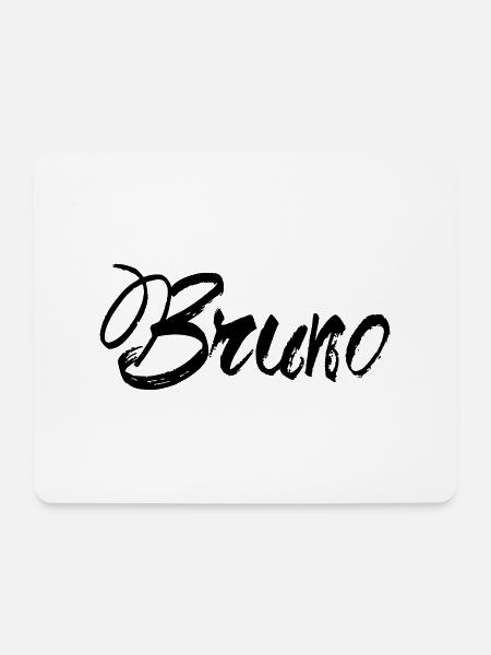 Bruno - Mousepad (Querformat) - Weiß
