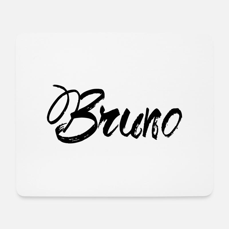 Bruno - Mousepad (Querformat) - Weiß