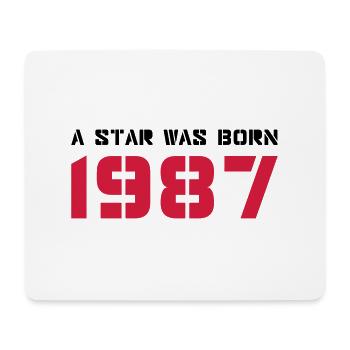 Geburtsjahr Geburtstag Born In - Made in 1987 - Mousepad (Querformat) - Weiß - Vorne