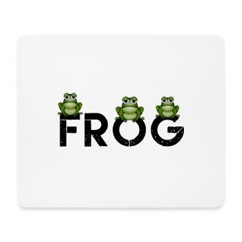 grüner Frosch, Frosch, Frosch Hoodies, Frosch T Shirts, f - Mousepad (Querformat) - Weiß - Vorne