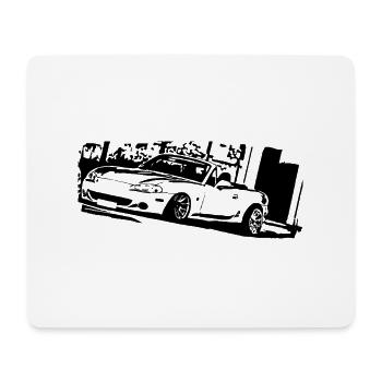 MIATA MK2 MX5 - Mousepad (Querformat) - Weiß - Vorne
