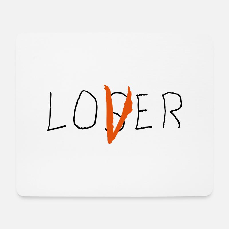 Lover - Mousepad (Querformat) - Weiß