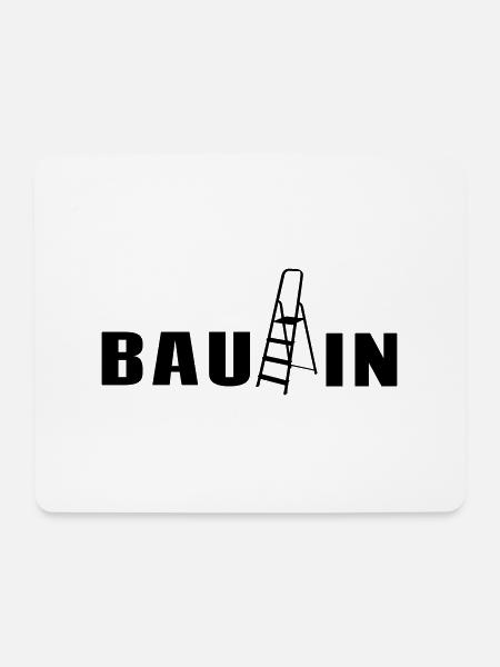Bauleiterin Baustelle Bauherrin Geschenk - Mousepad (Querformat) - Weiß
