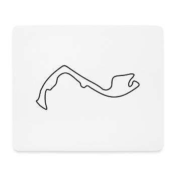 Monaco Circuit - Tapis de souris (format paysage) - blanc - Devant
