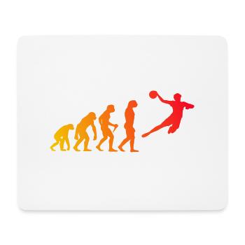 Handball Kinder Evolution Handball Spieler Herren - Mousepad (Querformat) - Weiß - Vorne