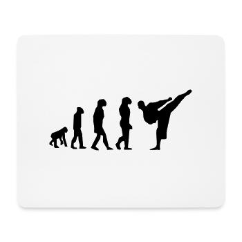 Karate Evolution - Mousepad (Querformat) - Weiß - Vorne