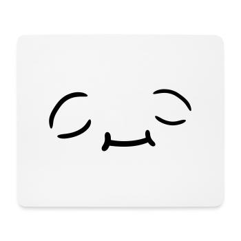 Entspanntes Gesicht Design - Mousepad (Querformat) - Weiß - Vorne