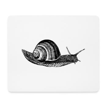 Vineyard Snail Snail - Mouse Pad (horizontal) - white - Front
