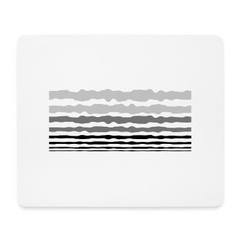 Bandes de lignes de conception - Tapis de souris (format paysage) - blanc - Devant
