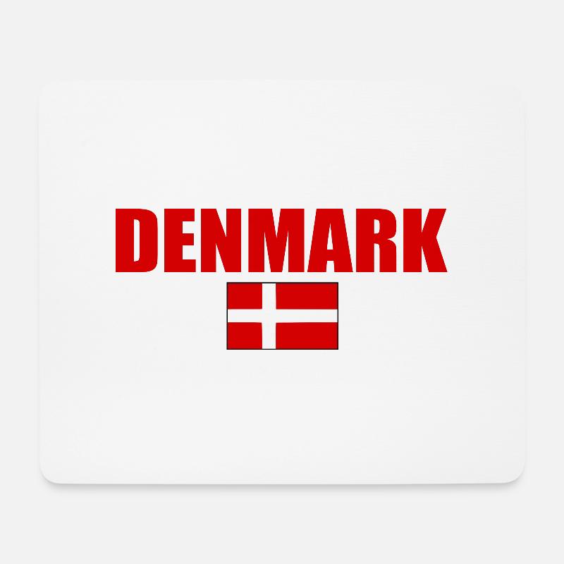 Dänemark - Mousepad (Querformat) - Weiß