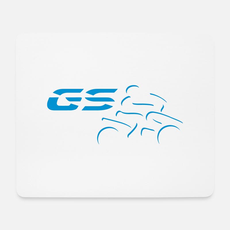 Logo GS Driver No. 3 | White - Mouse Pad (horizontal) - white